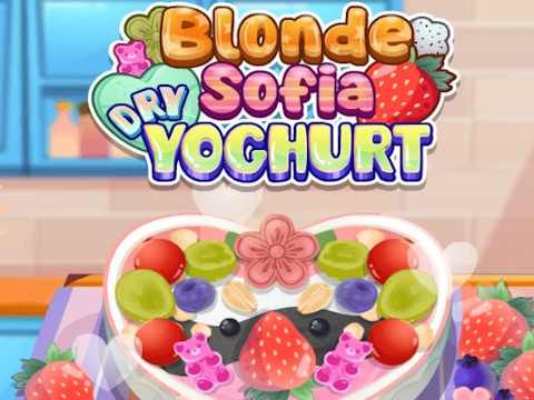 Spēle Blondīne Sofija: sausa jogurts  online
