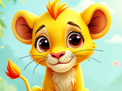 Spēle Finierzāģa mīkla: mazulis Simba  online