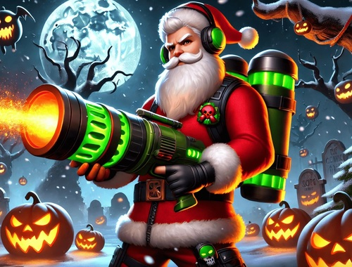 Spēle Santa vs monstri  online