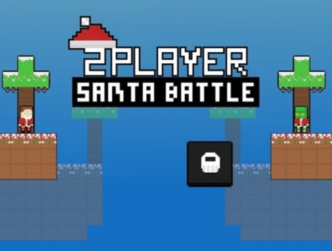 Spēle 2 spēlētāju Santa kauja  online