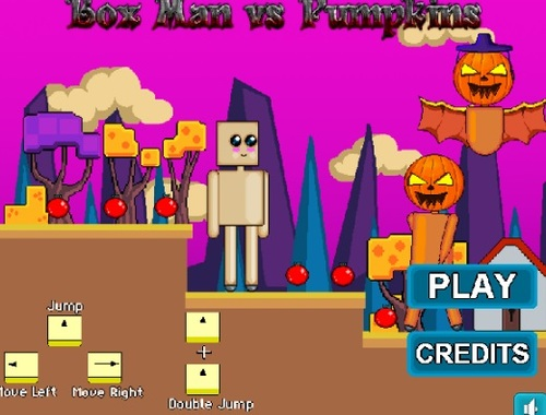 Spēle Box Man vs ķirbji  online