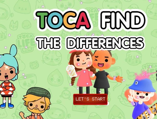 Spēle Toca atrod atšķirības  online