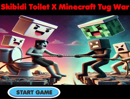 Spēle Skibidi tualete x Minecraft velkoņa karš  online