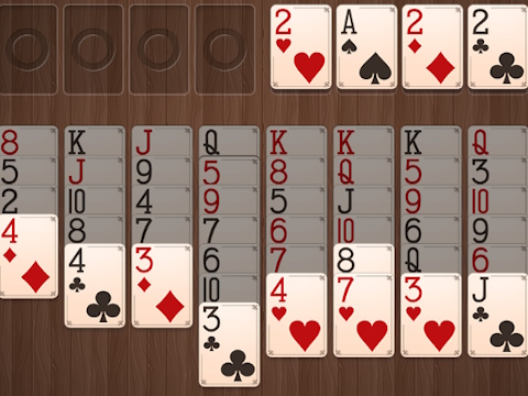 Spēle Koka freecell  online