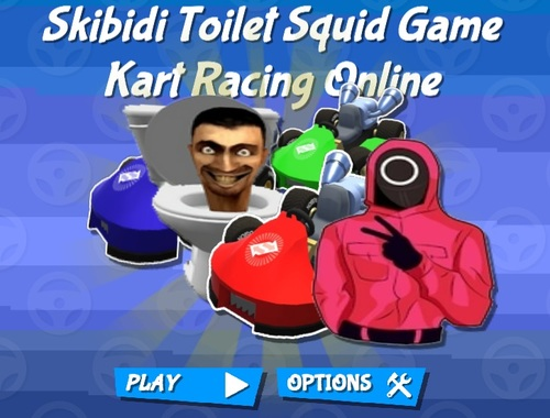 Spēle Skibidi tualetes kalmāru spēle Kart Racing Online  online