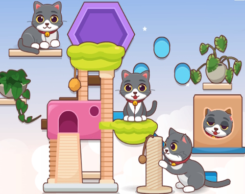 Spēle Dekors My: Kitty Wall  online