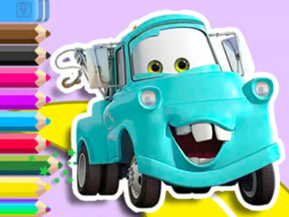 Spēle Krāsu grāmata: Mater Cars  online