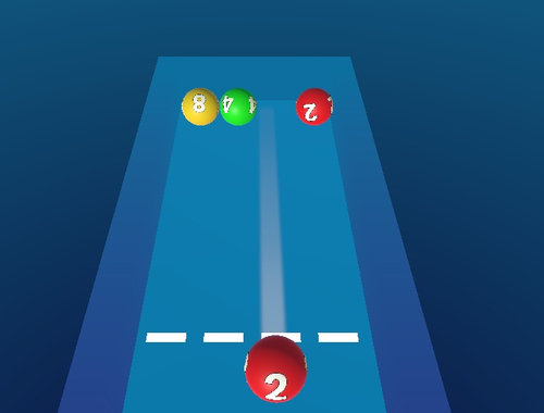 Spēle Apvienojiet bumbas 2048 biljards!  online