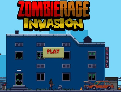 Spēle Zombiju niknuma iebrukums  online