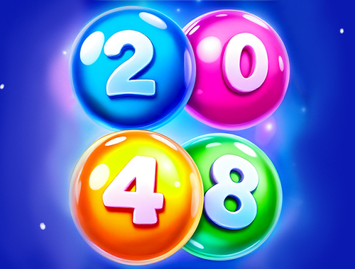 Spēle 2048. gada spēles bumbiņas  online