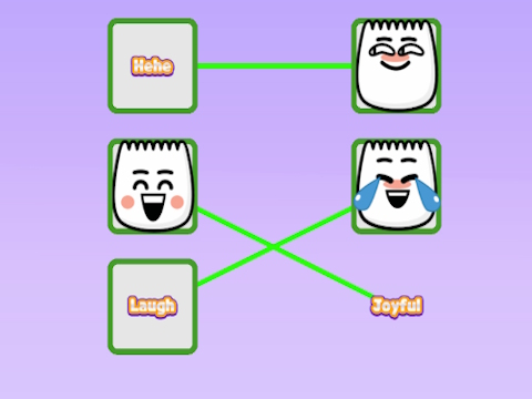 Spēle Tiktok emocijzīmes - nozīmē savienojumu  online