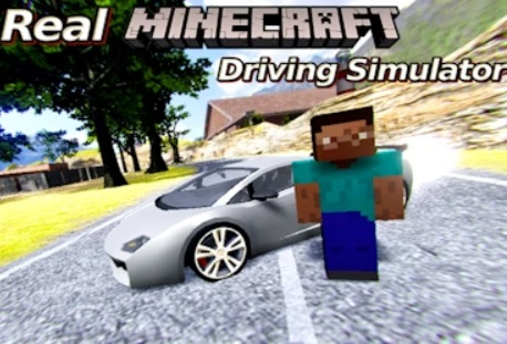 Spēle Īsts minecraft braukšanas simulators  online