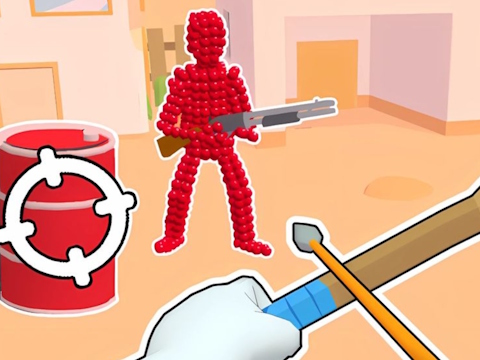Spēle Stickman Archer: šaušanas bultiņas pie sarkanām  online