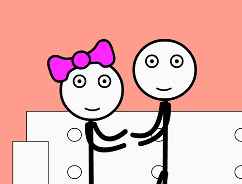 Spēle Stickman cietums un mīlestība  online