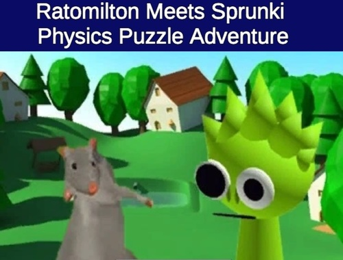 Spēle Rato Miltons satiekas ar Sprunki Physics Puzzle Adventure  online