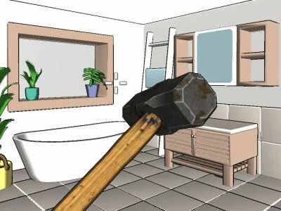 Spēle Sagraut istabu gabalos  online