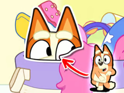 Spēle Finierzāģa mīkla: Bluey Hide & Seek  online