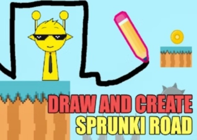 Spēle Zīmējiet un izveidojiet Sprunki Road  online