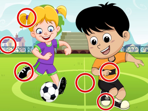 Spēle Futbola atšķirības  online