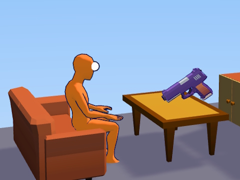 Spēle Ragdoll pistoles šāvējs: Cannon Spinner rotaļu laukums  online