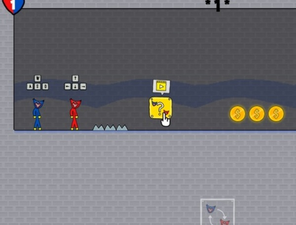 Spēle Stickman Huggy Party Duo  online