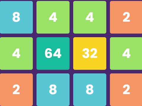 Spēle 2048 mīklu klasika  online