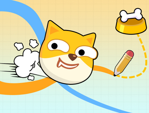 Spēle Doge Rush Draw Home Puzle  online