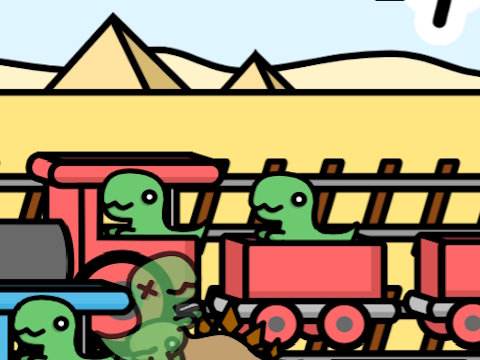 Spēle Dzelzceļa dino  online
