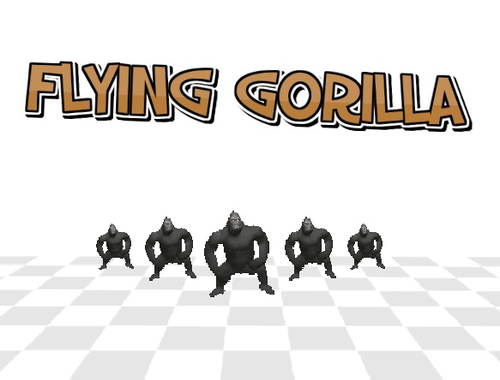Spēle Lidojoša gorilla 3d  online