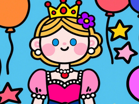 Spēle Krāsa pēc koda: maza princese  online