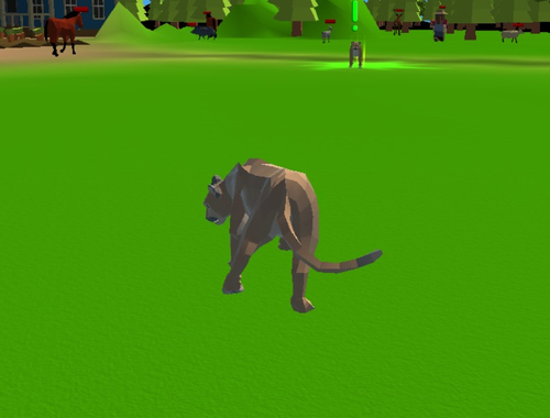 Spēle Cougar simulators - lielie kaķi  online