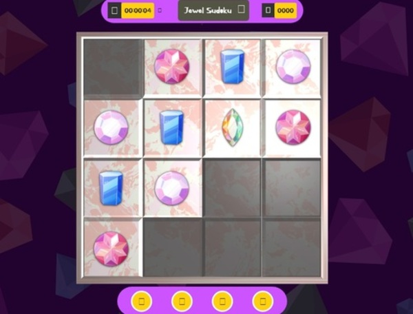 Spēle 3d dārgakmens sudoku  online