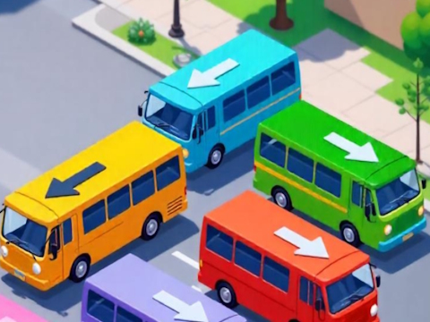 Spēle Traks autobusu automašīnas ievārījuma autostāvvieta  online