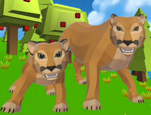Spēle Cougar simulators: lielie kaķi  online