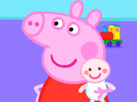 Spēle Finierzāģa mīkla: Peppa Pig New Baby  online