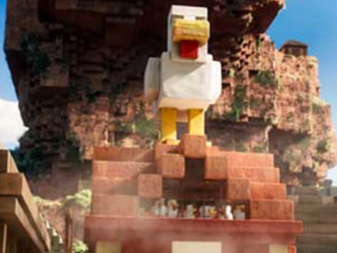 Spēle Minecraft lavas vistas gaļa  online