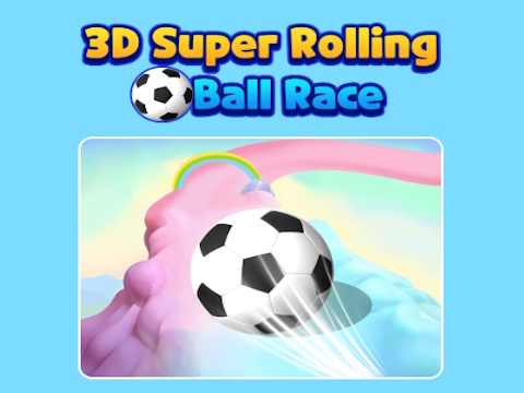 Spēle 3d super ritošās bumbas sacīkstes  online