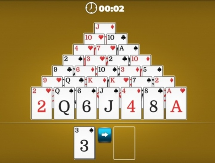 Spēle Piramīdas solitaire  online