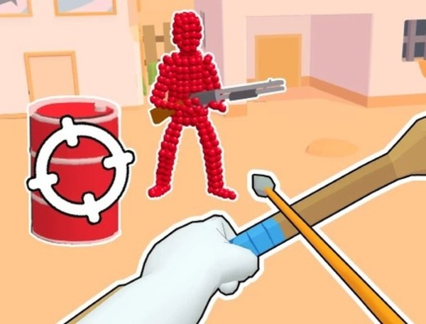 Spēle Stickman Archer: šaušanas bultiņas pie sarkanām  online