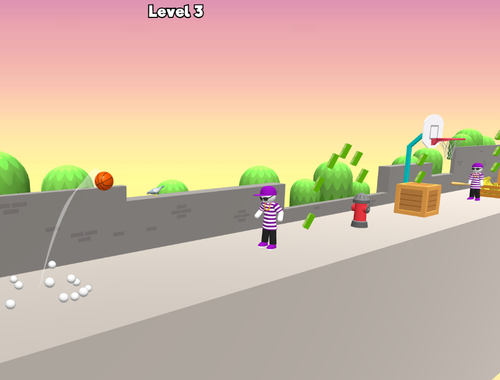Spēle Bounce Dunk basketbols  online