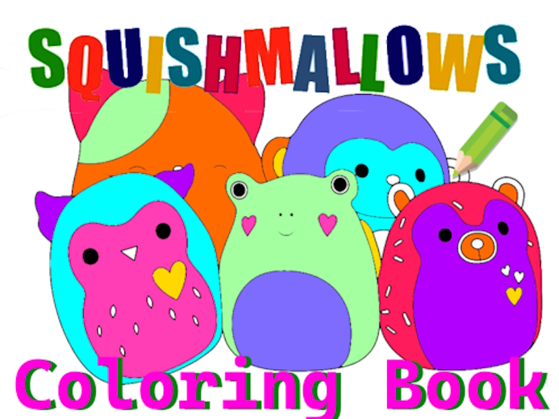 Spēle Squishmallow krāsojamā grāmata online
