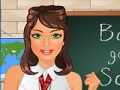 Spēle Bārbija dodas uz skolas makeover  online
