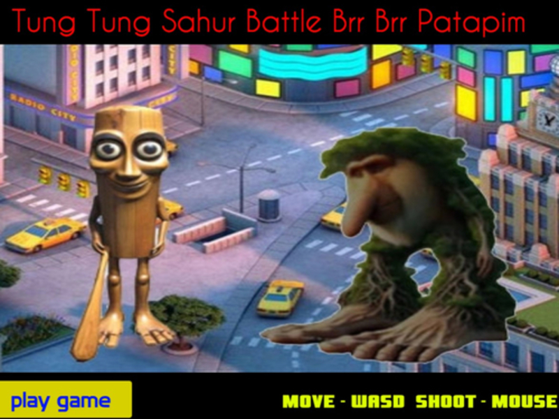 Spēle Tung Tung Sahur kaujas Brr BRR Patapim online