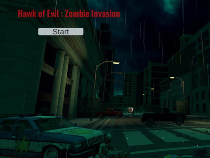 Spēle Ļauna zombiju iebrukuma vanags online