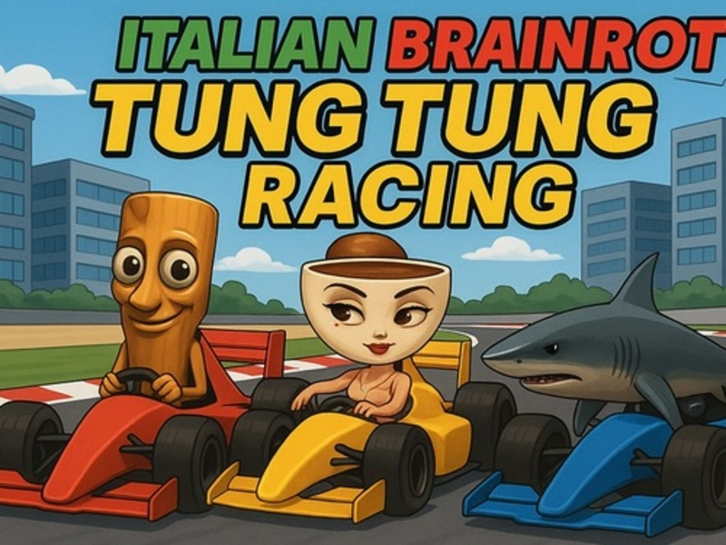 Spēle Itālijas Brainrot Tung Tung Racing online