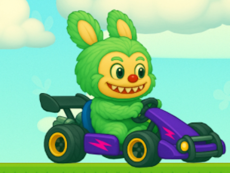 Spēle Labubu Gokarts online