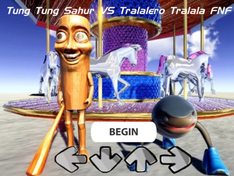 Spēle Tung Tung Sahur vs Tralalero Tralala FNF online