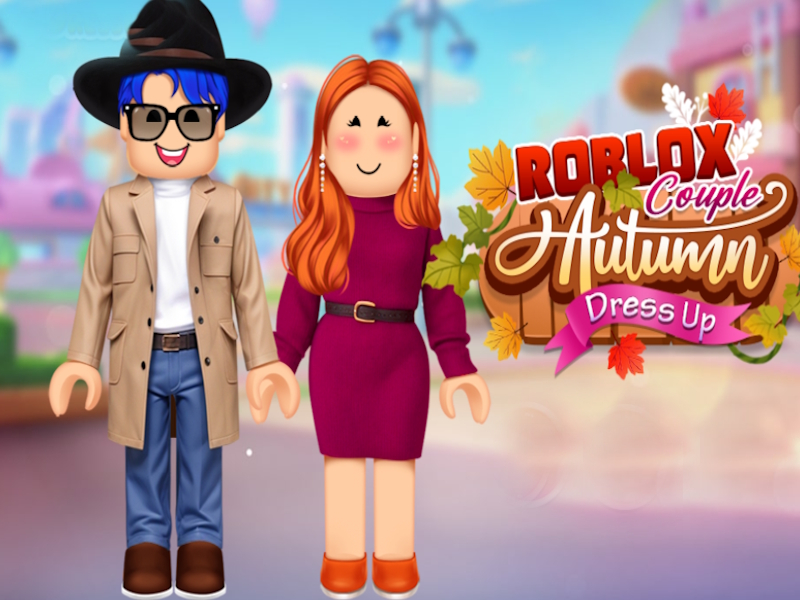Spēle Roblox pāris rudens ģērbšanās online