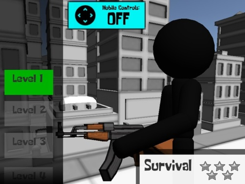 Spēle Stickman pistoles šāvējs 3D online