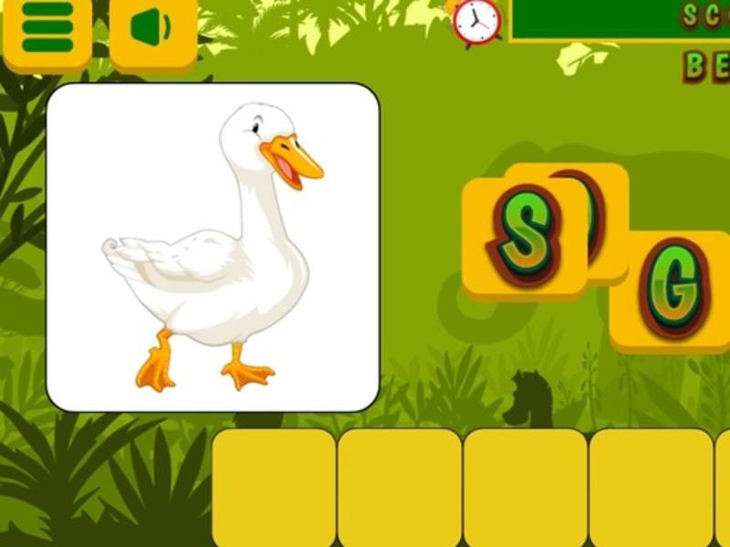 Spēle Vārdu dzīvnieki bērniem online